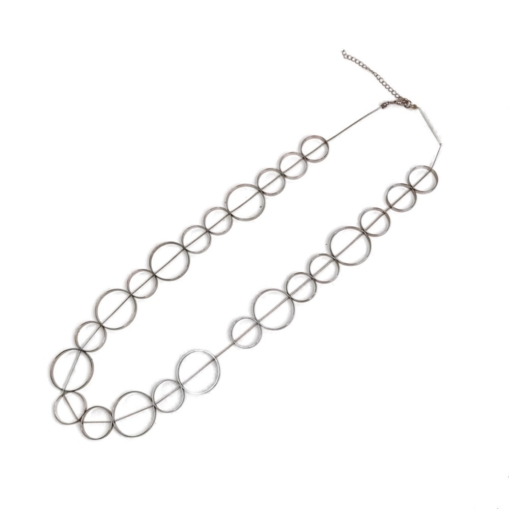 Gold Tone Circle Link Chain 28” Length
